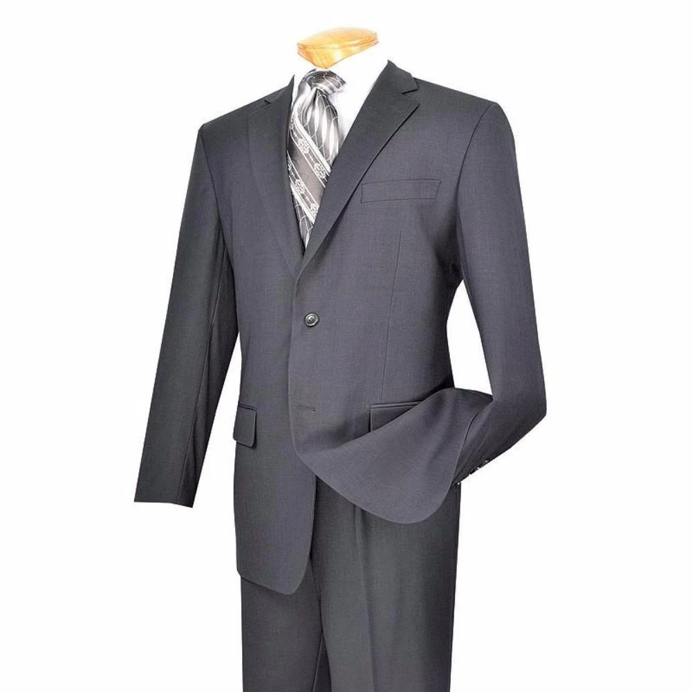 Regular Fit Suit 2 Button 2 Piece In Gray 1 Regular Fit Suit 2 Button 2 Piece In Gray