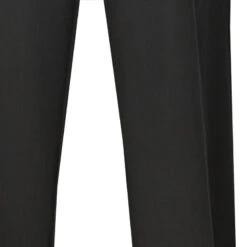 Men's Dress Pants Flat Front Design In Black -Bowie Store 01 VIN FF RS BLACK 15 4