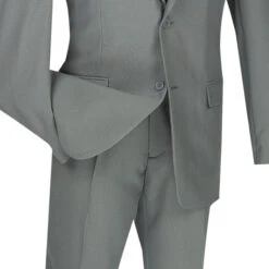 (42R) Gray Slim Fit Men's 2 Piece Business Suit 2 Button -Bowie Store 01 VIN S 2PP GRAY 4 3c31949a c3e4 445c ae0a 64fdf13b7d34