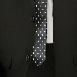 Slim Fit Men's Suit 2 Piece 2 Button In Black -Bowie Store 01 VIN SC900 12 BLACK 15 4