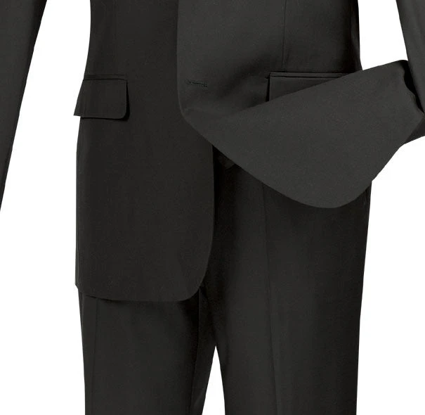 Slim Fit Men's Suit 3 Piece 2 Button In Black 3 Slim Fit Men's Suit 3 Piece 2 Button In Black - Image 3