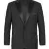 (54R) Classic Regular Fit 2 Piece Black Dress Tuxedo Peak Lapel