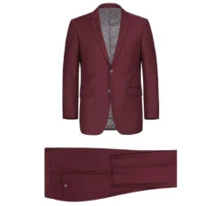 Vanderbilt Collection - Classic 2 Piece Suit 2 Buttons Regular Fit In Burgundy -Bowie Store 1 2592x c22e6073 a5af 4ec8 bb91 836f5d4cd3d5