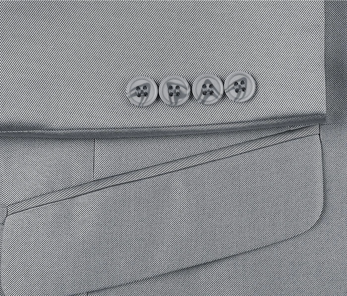 Gray Slim Fit Sharkskin Italian Styled 2 Piece Suit 5 Gray Slim Fit Sharkskin Italian Styled 2 Piece Suit - Image 5