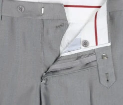 Gray Slim Fit Sharkskin Italian Styled 2 Piece Suit 12 Gray Slim Fit Sharkskin Italian Styled 2 Piece Suit -Bowie Store 207 2 6