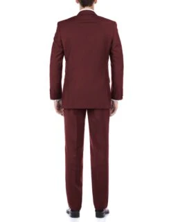 Vanderbilt Collection - Classic 2 Piece Suit 2 Buttons Regular Fit In Burgundy -Bowie Store 2 47bc0d5b 10e9 4201 bc4a 12c9e2ac7fdb
