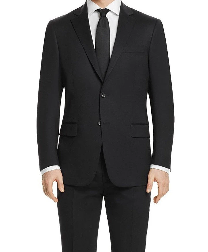 Regular Fit Suit 2 Button 2 Piece In Black 1 Regular Fit Suit 2 Button 2 Piece In Black