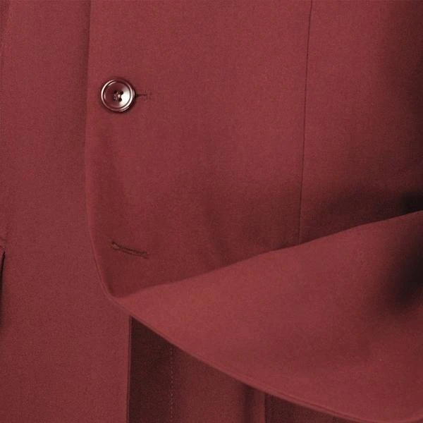Mont Blanc Collection - Regular Fit Suit 3 Button 2 Piece In Burgundy 3 Mont Blanc Collection - Regular Fit Suit 3 Button 2 Piece In Burgundy - Image 3