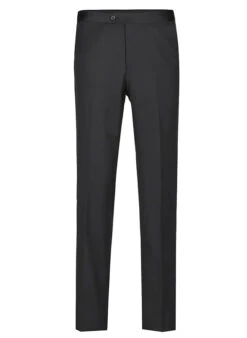 Classic Black Regular Fit 100% Wool Tuxedo Suit -Bowie Store 508 1 CLASSICRIBBON3