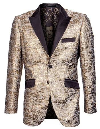 Empire Collection - Slim Fit Formal Dinner Show Blazer In Copper 1 Empire Collection - Slim Fit Formal Dinner Show Blazer In Copper