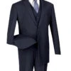 Morgan Collection - Regular Fit 3 Piece Suit 2 Button Navy