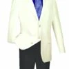 Ivory Regular Fit 3 Button Blazer